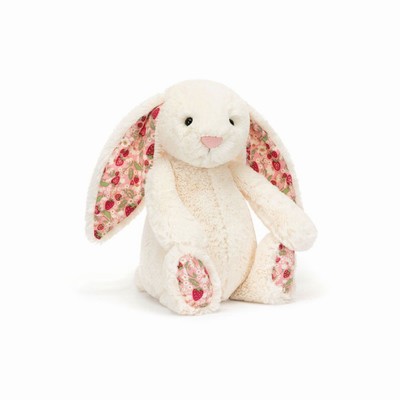 Jellycat Blossom Cream 'Berry' Bunnies New Zealand | AIRYF3487